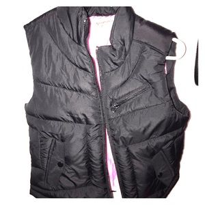 black puffer vest